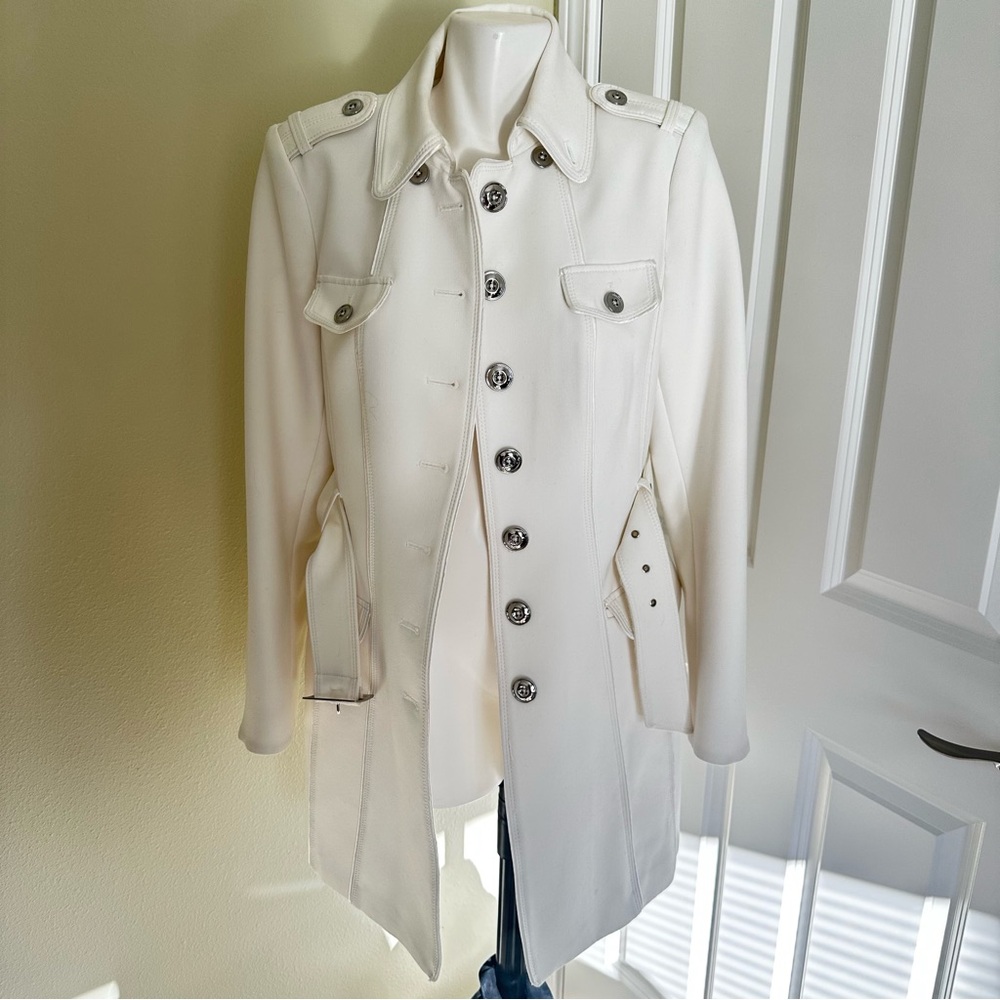 White House Black Market White Coat - Picture 3 of 7
